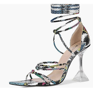 wetkiss Lace-Up Heels Strappy High Heel Stiletto Pumps Tie up Pointed sz 12